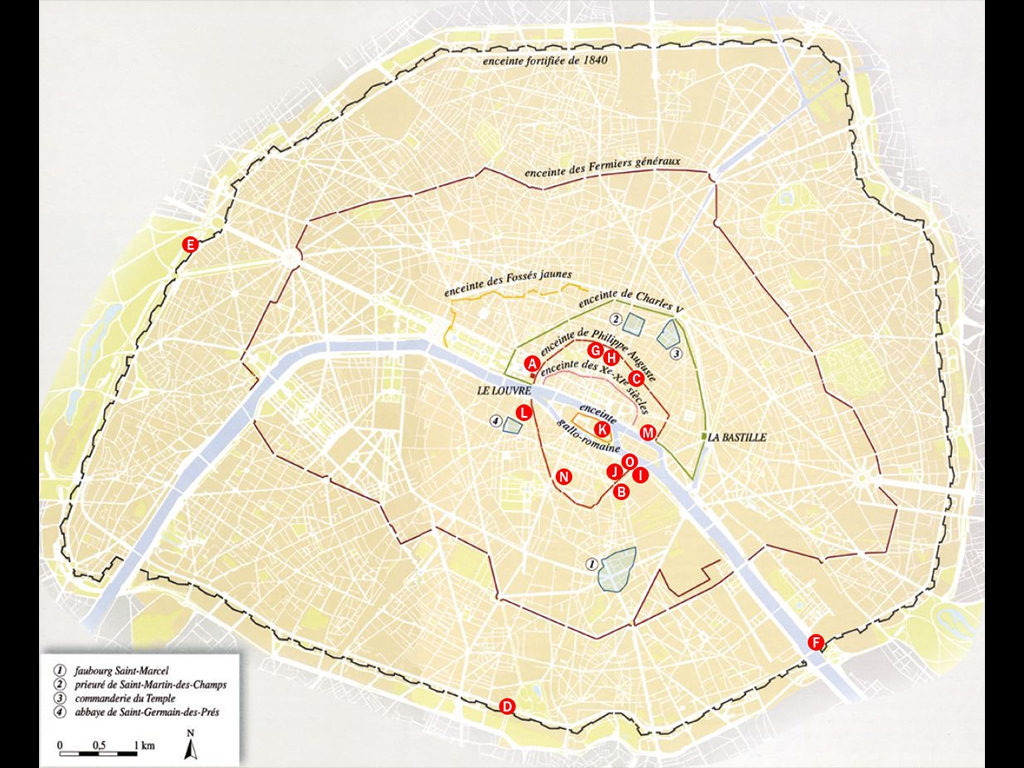 Les enceintes de Paris